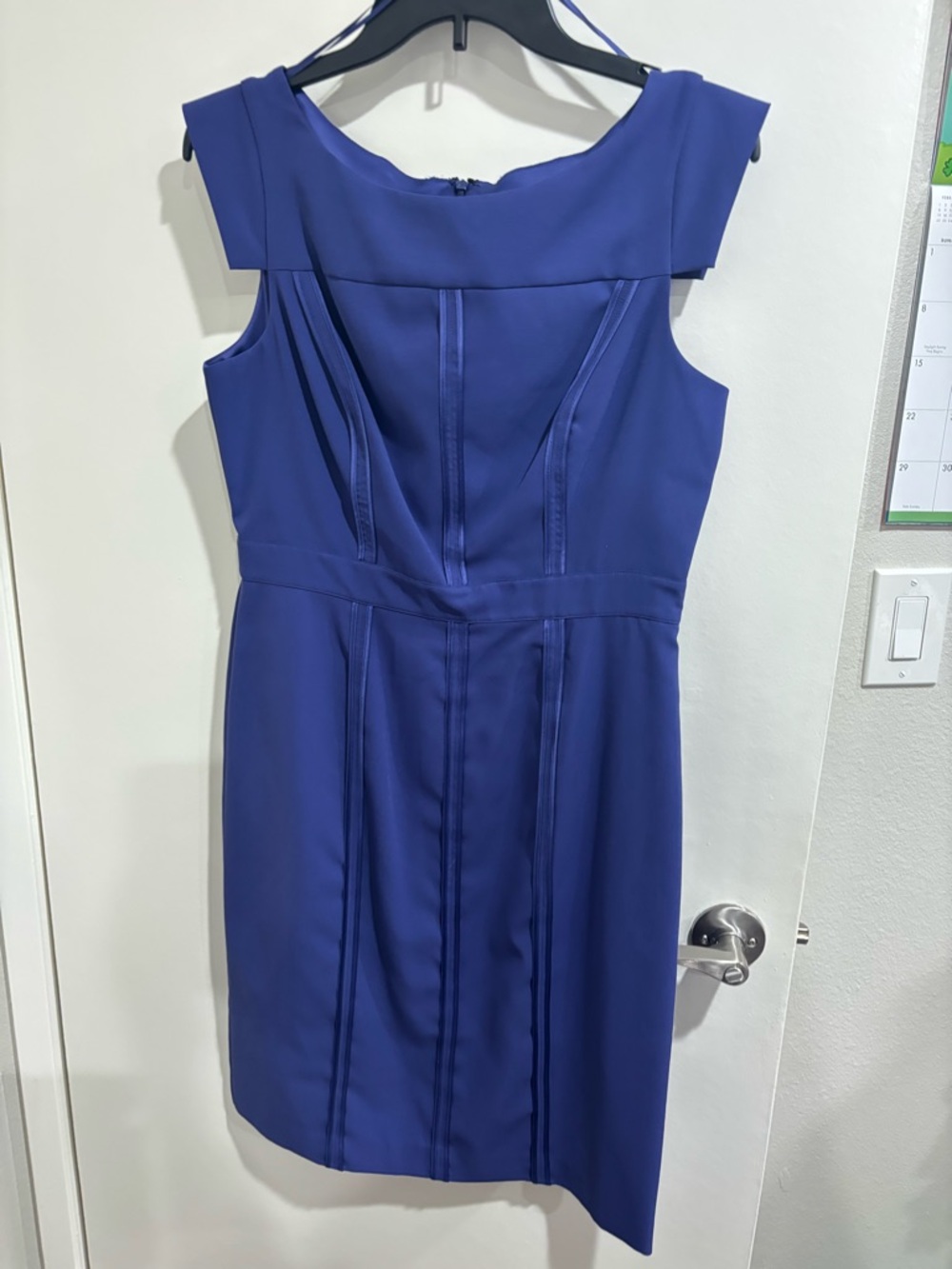 Vince Camuto Purple Cap-Sleeve Midi Dress, Size 10